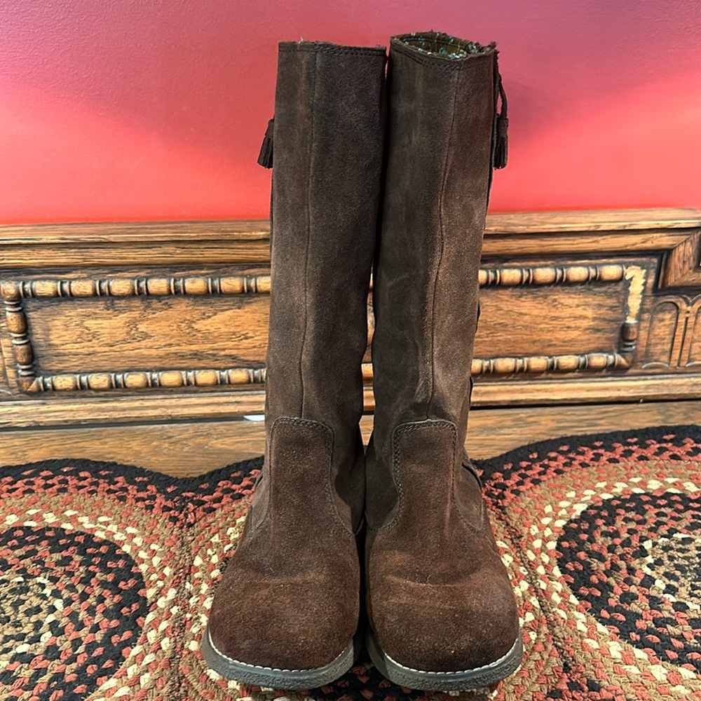 Rocket Dog brown suede boots, size 9, worn once, like new